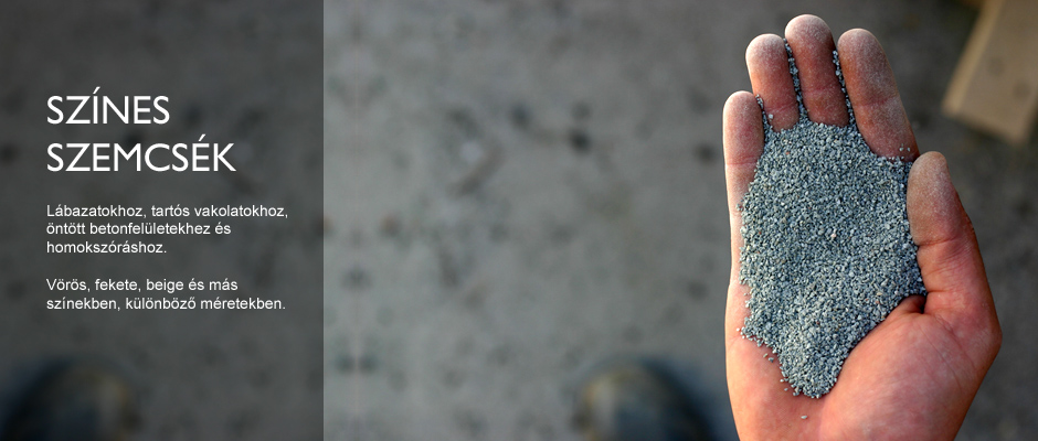 A színes szemcsék felhasználási területe