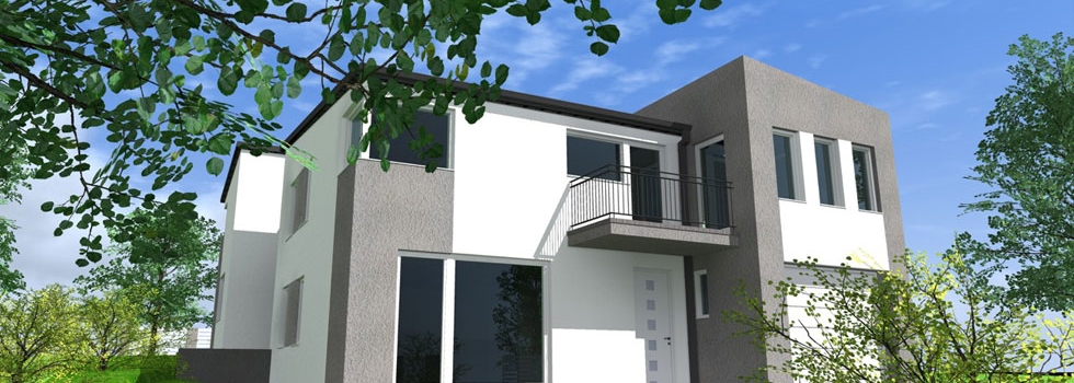 Modern építésű házak tervezés és kivitelezése