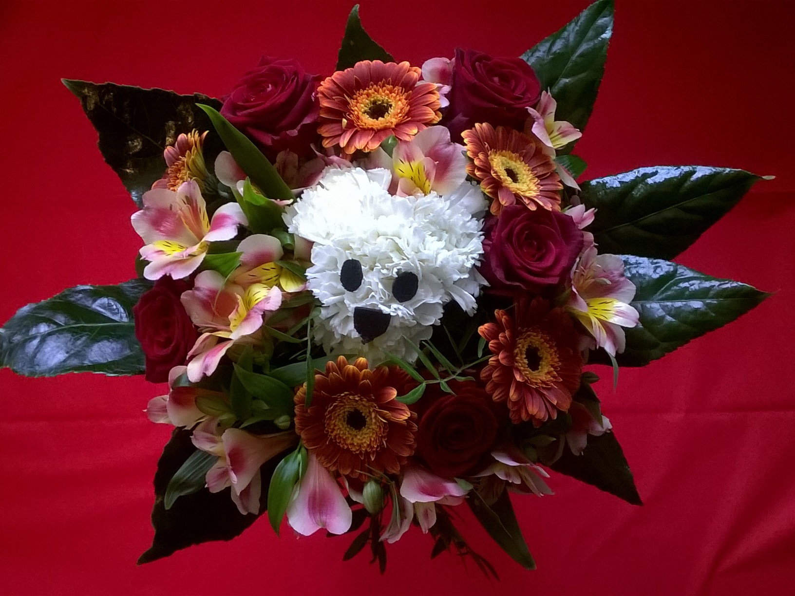 Száraz virágokból való díszítés