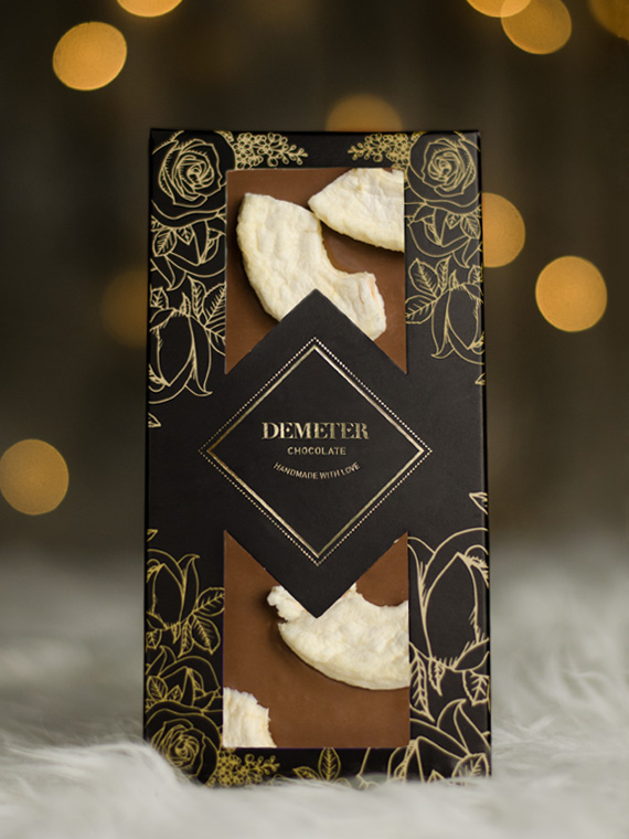 Különleges bevonatú, krémes trüffel golyók