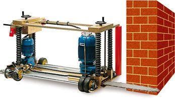 Láncfűrésszel készített utólagos falszigetelés